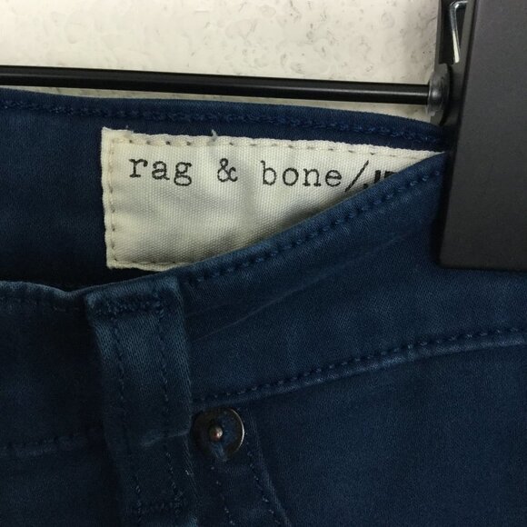 Rag & Bone Skinny Jeans Size 27 Blue 5-Pocket Zipper Button Closure - Picture 8 of 9